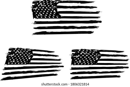 USA Flag, vector flag, american flag, EPS 10. army, military, veterans, navy, patriotic,