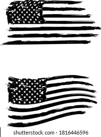 USA Flag, vector flag, american flag, EPS 10. army, military, veterans, navy, patriotic,	