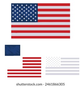 Usa Flag Vector Design | United State , America Flag