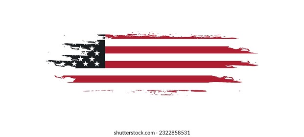 USA flag vector graphic. USA flag vector eps.