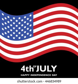 USA flag vector. Happy Independence Day. 4th of July