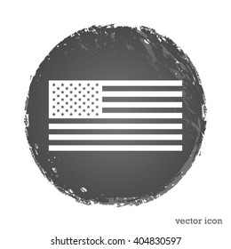 USA flag vector icon