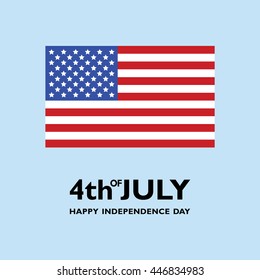 USA flag vector icon. Happy Independence Day. 4th of July
