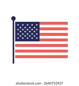 USA Flag Vector Icon illustrations