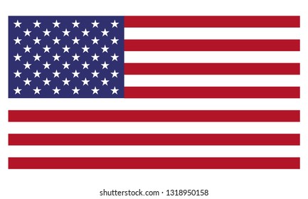 USA flag vector illustration