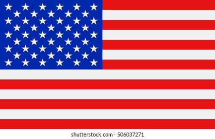 USA flag. Vector illustration. 