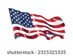 USA flag vector illustration American flag png on transparent background