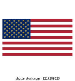 USA flag vector illustration, American flag, United States of America traditional colors, national american symbol independence day 4 july vector illustration. 