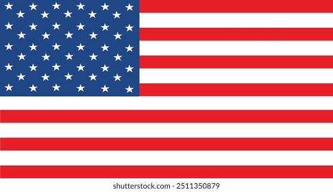 USA flag vector illustration can be print any surfaces,t-shirt,sticker,card,apparel's, wall art,decoration and more