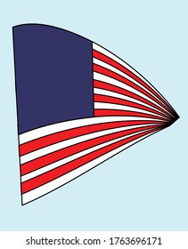 día de independencia de ilustración vectorial de bandera de ee.uu.