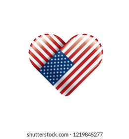 USA flag, vector illustration on a white background