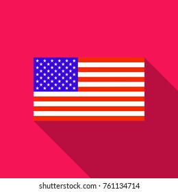 USA Flag. Vector image of USA flag. USA flag background. USA Flag illustration. The Star-Spangled Banner. The color and size of the original. United States of America. United States. America. Vector.