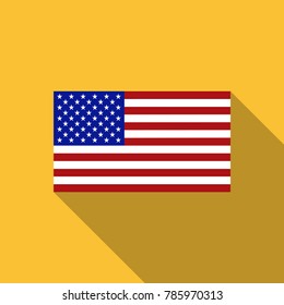 USA Flag. Vector image of USA flag. USA flag background. USA Flag illustration. The Star-Spangled Banner. The color and size of the original. United States of America. United States. America. Vector.