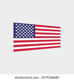 USA flag vector. United States of America national country flag isolated 