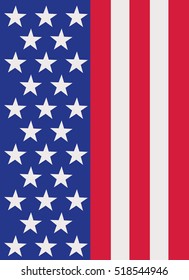 USA flag vertical