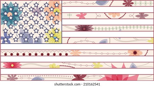 USA flag vintage