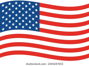 USA flag wave. American flag. Flag of USA