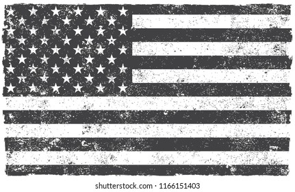 USA Flag.Grunge American Flag.