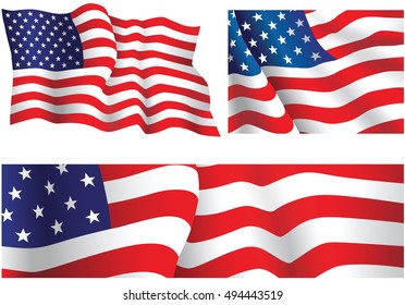 USA flags.