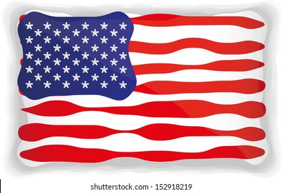 USA Flag,Vector illustration,EPS10.