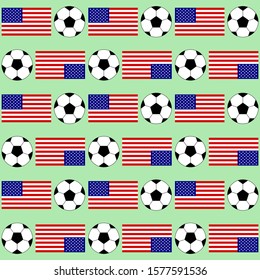 USA football pattern vector design