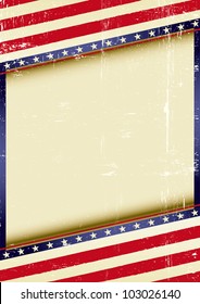 USA Frame. american grunge background of a poster.