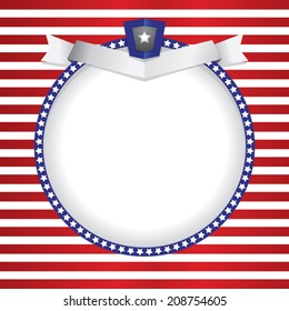 USA frame and background. American style 1. Vector illustration