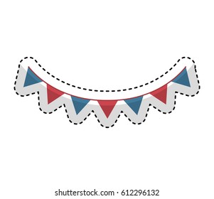 usa garland isolated icon