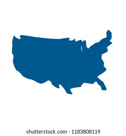 usa geography map location style