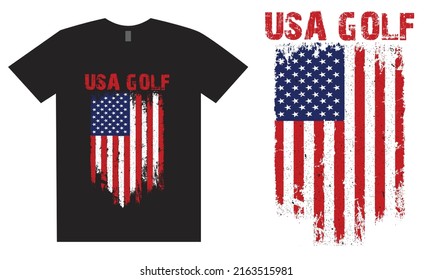 USA Golf 4th Of July Design