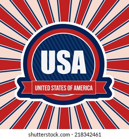 usa graphic design , vector illustration