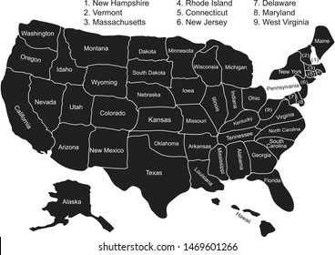 USA grayscale American flag vector design