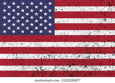 USA Grunge flag 4th of july America Independence day element