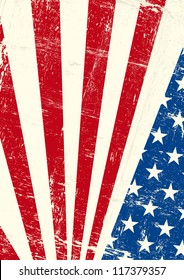USA  grunge poster. An american grunge flag for you