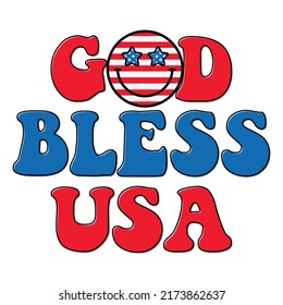 USA Happy 4 th July and Independence Day Vector illustration