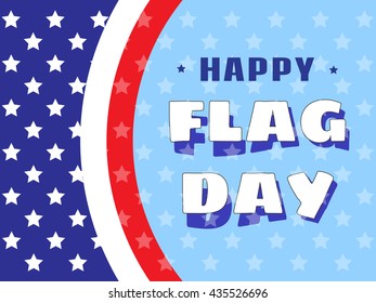 Usa Happy Flag Day On Background Stock Vector (Royalty Free) 435526696 ...