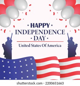 USA Happy Independence Day, High quality vector, EPS 10