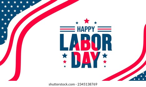 usa happy labor day background desgin template. Holiday concept. background, banner, placard, card, and poster design template with text inscription and standard color. vector illustration.