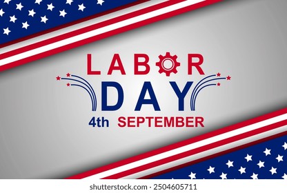 usa happy labor day background design template. vector illustration.
