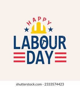 USA Happy Labor Day banner. Design template. Vector illustration