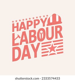 USA Happy Labor Day banner. Design template. Vector illustration