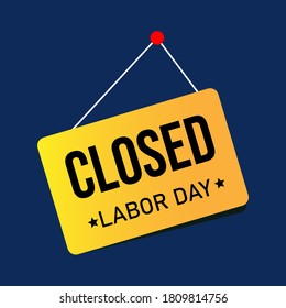 USA happy Labor day text design for advertising template. Vector illustration 