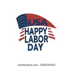 Usa Happy Labor vector design