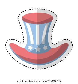 usa hat isolated icon
