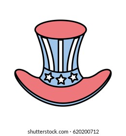 usa hat isolated icon