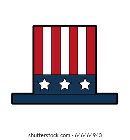 usa hat isolated icon