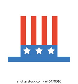 usa hat isolated icon