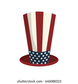 usa hat to patritism celebration design