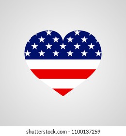 USA heart sign