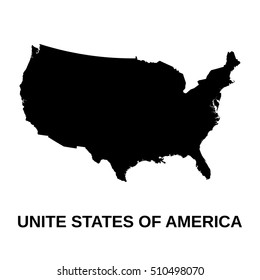 USA - high detailed vector map